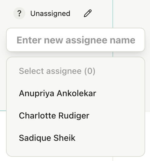 Collaborator Dropdown